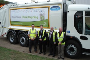 L-R Matt Horwell from Dennis Eagle, Murray Halse from Cheshire East & Pat Nolan & Guy Grindlay from May Gurney Fleet & Passenger Services